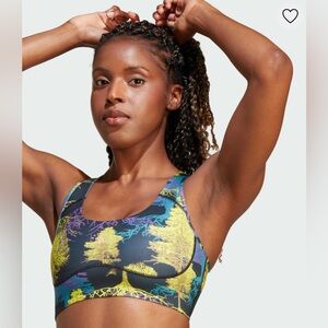 Adidas by Stella McCartney True Purpose bra, shock slime blue bay deep lilac, M